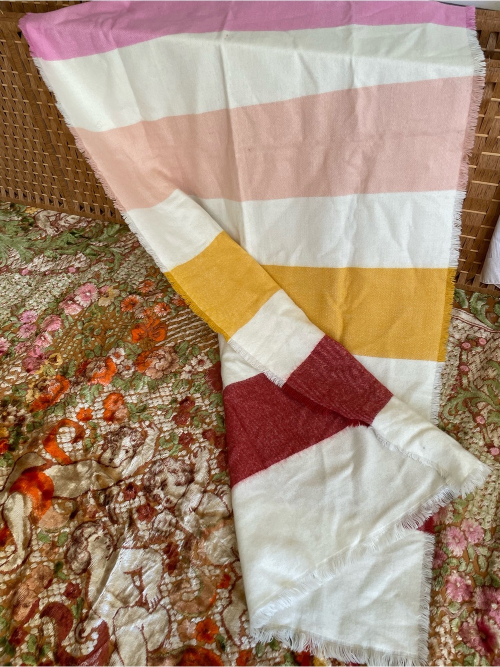 Madewell plaid wrap 80x 40